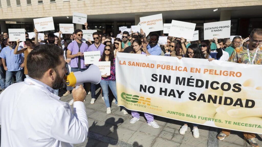 aerzte streik gran canaria krankenhaus doctor negrin