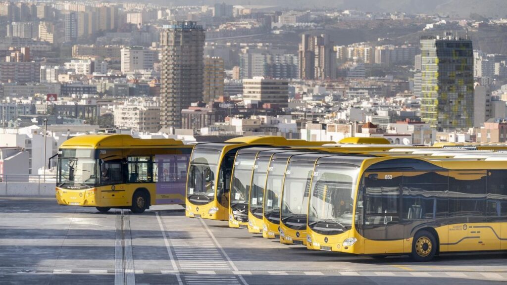 gratis busse tram pendler kanaren 2026