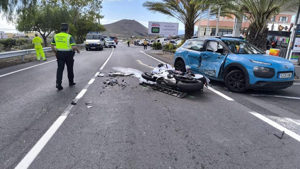 motorrad unfall tod tf 65 san miguel de abona