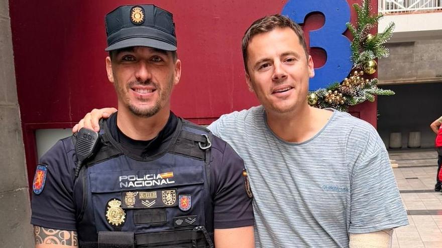 nationalpolizei rettet urlauber gran canaria schnittverletzung