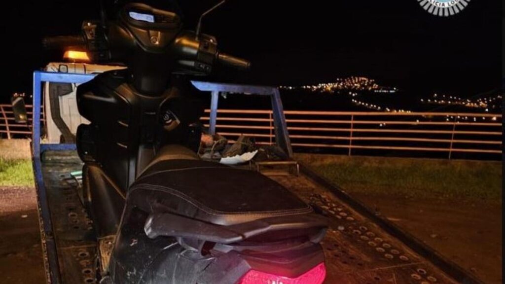 polizei las palmas motorraddieb teenager e scooter