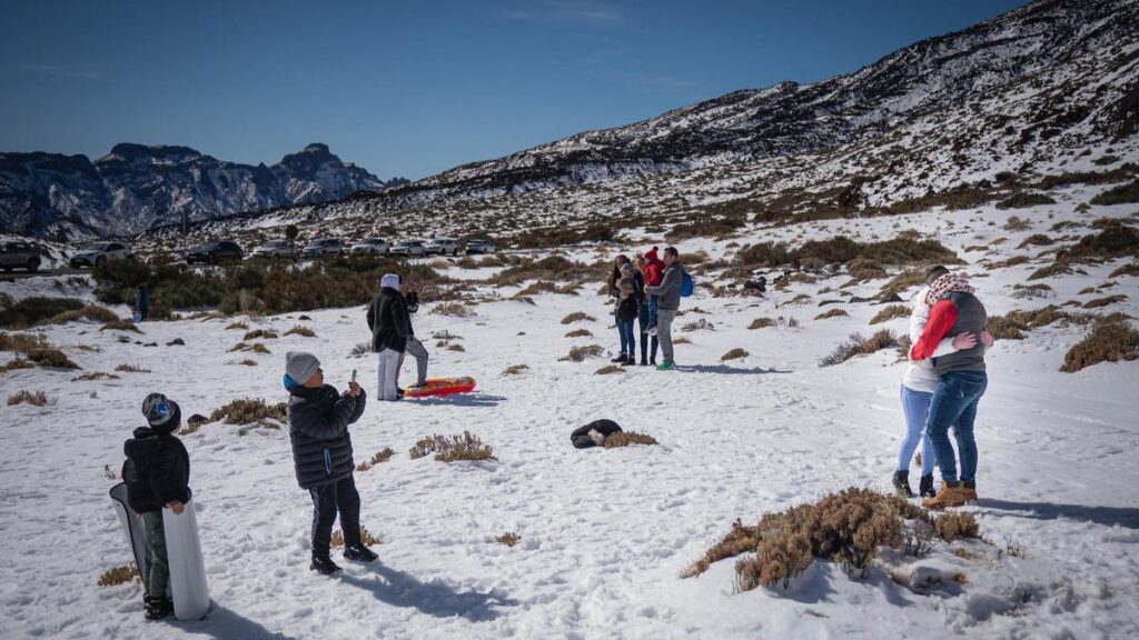 teide schnee verkehrsregelung besucherandrang