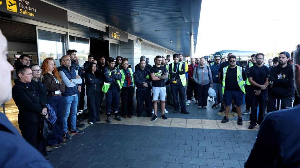 handling mitarbeiter protest flughafen gran canaria