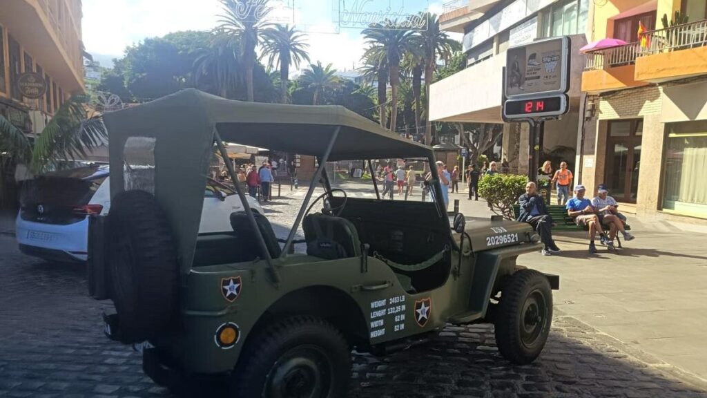 militaer jeep usa puerto de la cruz teneriffa kontroverse