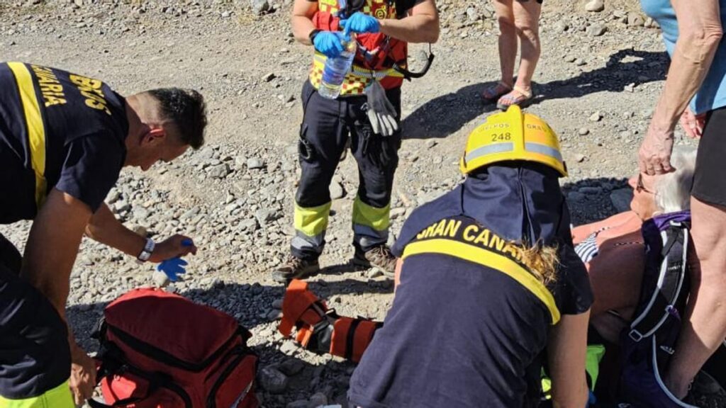 norwegische wanderin camino noruego gran canaria gerettet