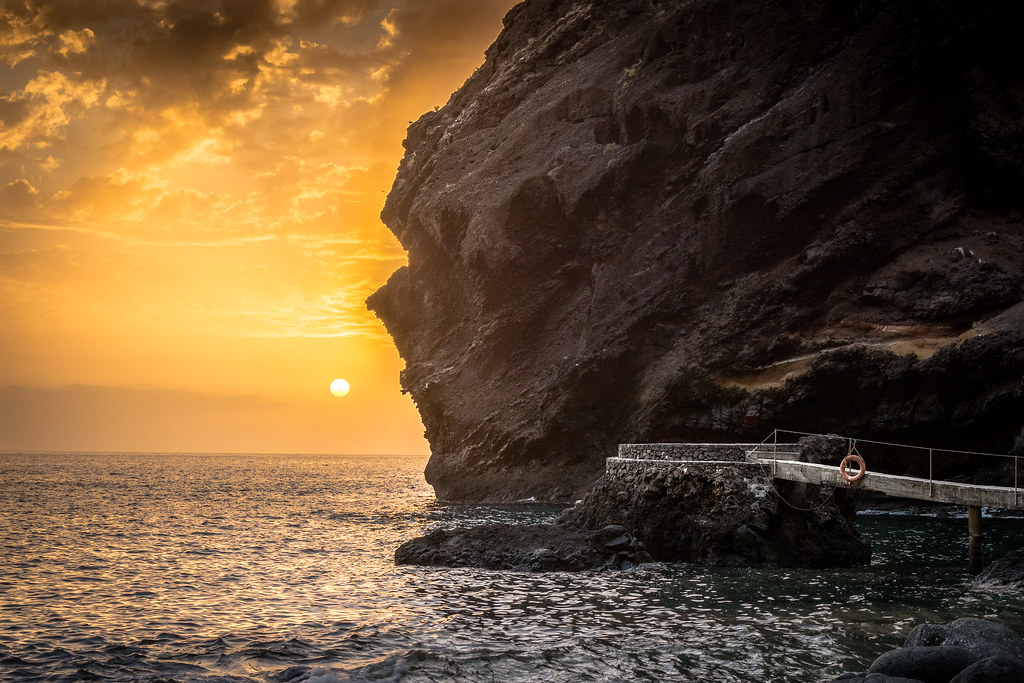 Playa de Masca Teneriffa Klippen und Schlucht