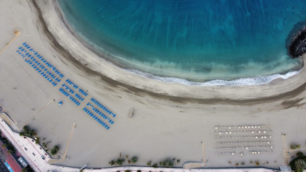 Playa de las Vistas Teneriffa Panorama