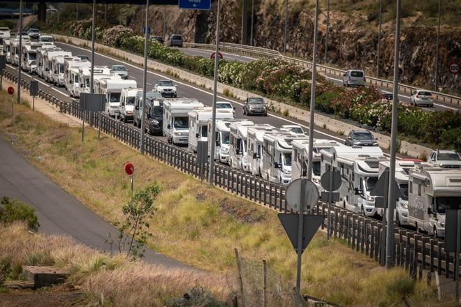 caravanistas protest teneriffa
