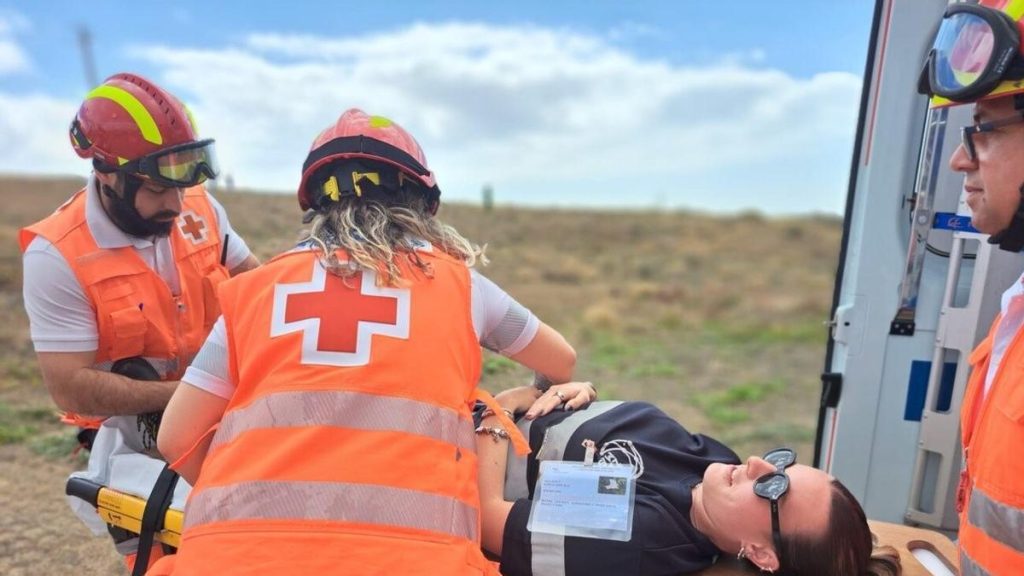 lanzarote notfalluebung flugzeugabsturz simulacro