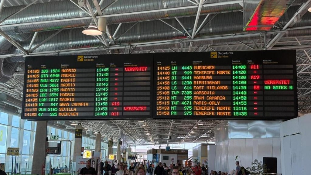 starkwind flugumleitungen kanarische inseln
