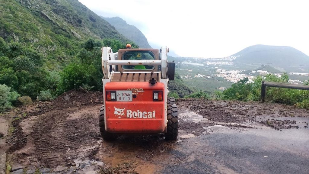strassensperrung los silos teneriffa unwetter therese