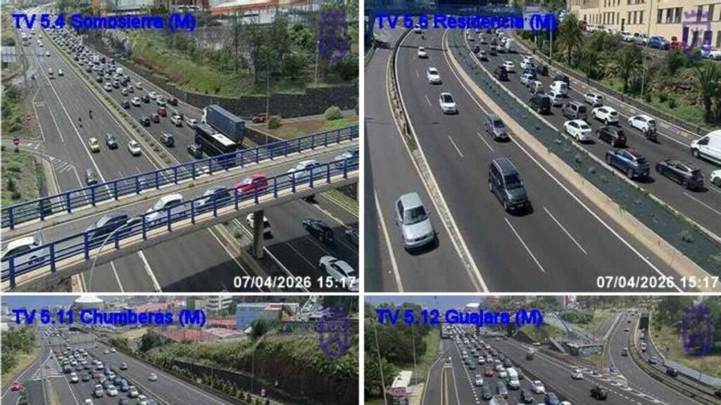 verkehrschaos teneriffa tf5 stau tacoronte