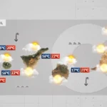 wetter kanaren front regen sturm atlantik 7 april 2026