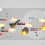 wetter kanaren wind wolken hoher seegang april 2026