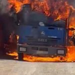 lkw brand sardina de galdar gran canaria