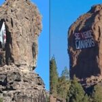 roque nublo protestplakat bergung