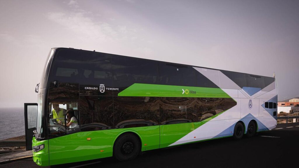 teneriffa erster doppeldecker guagua suedautobahn