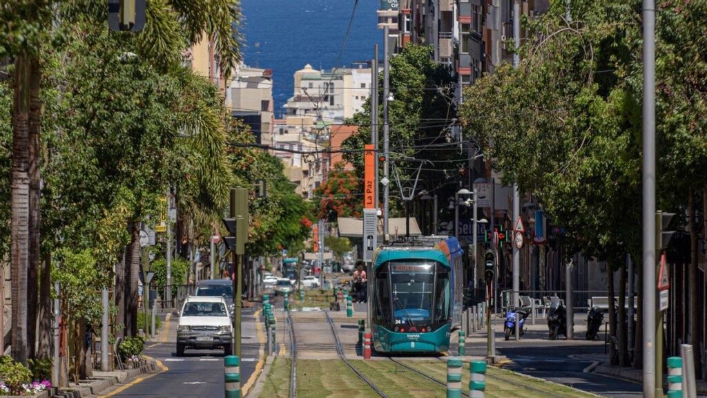 teneriffa strassenbahn sperrung kreisel santa cruz