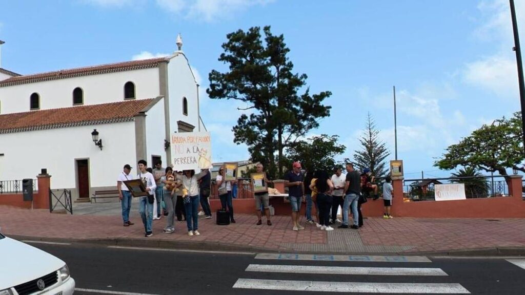 tierheim tierra azul valle de guerra protest