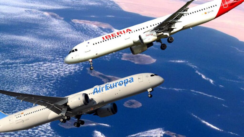 beinahe kollision kanaren tcas iberia air europa