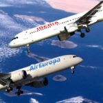 beinahe kollision kanaren tcas iberia air europa