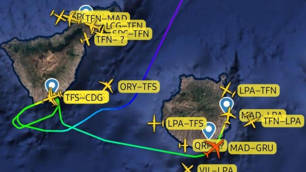 notlandung teneriffa sturm passagierin krank