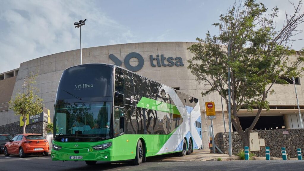 teneriffa doppeldecker busse linien 100 108