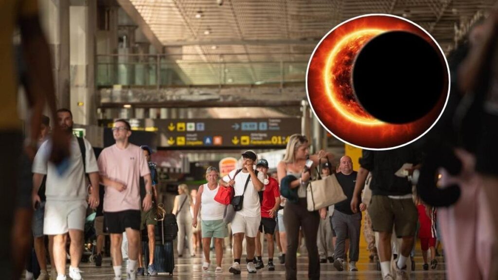 fliegen waehrend sonnenfinsternis kanaren