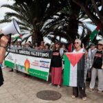 protest israel wasserball wm puerto de la cruz