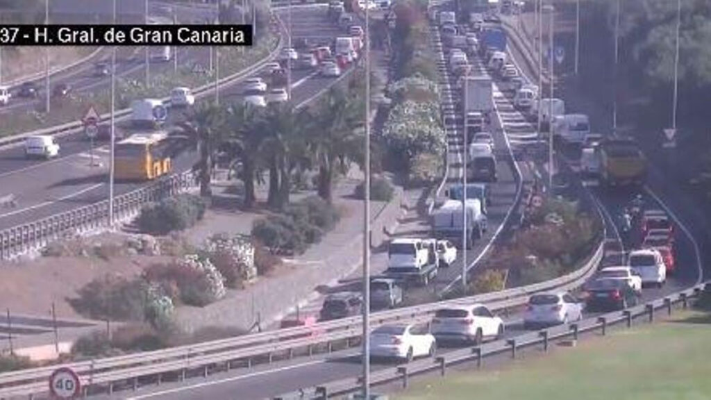 verkehrschaos las palmas viadukt sperrung