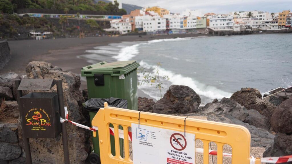 playa jardin puerto de la cruz badeverbot abwasser