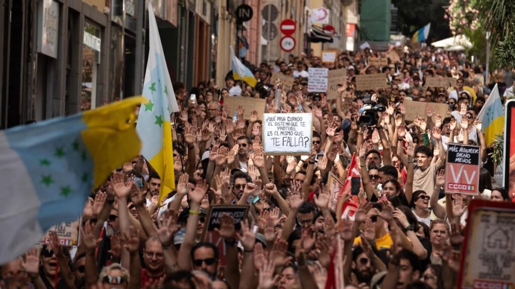 kanaren proteste recht auf wohnen